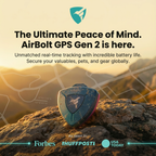 AirBolt® GPS Gen 2 - Real-Time GPS Tracker with Up To 12-Month Battery Life