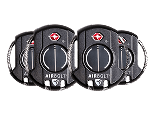 4 AirBolt Travel Sized Locks - Black - AirBolt